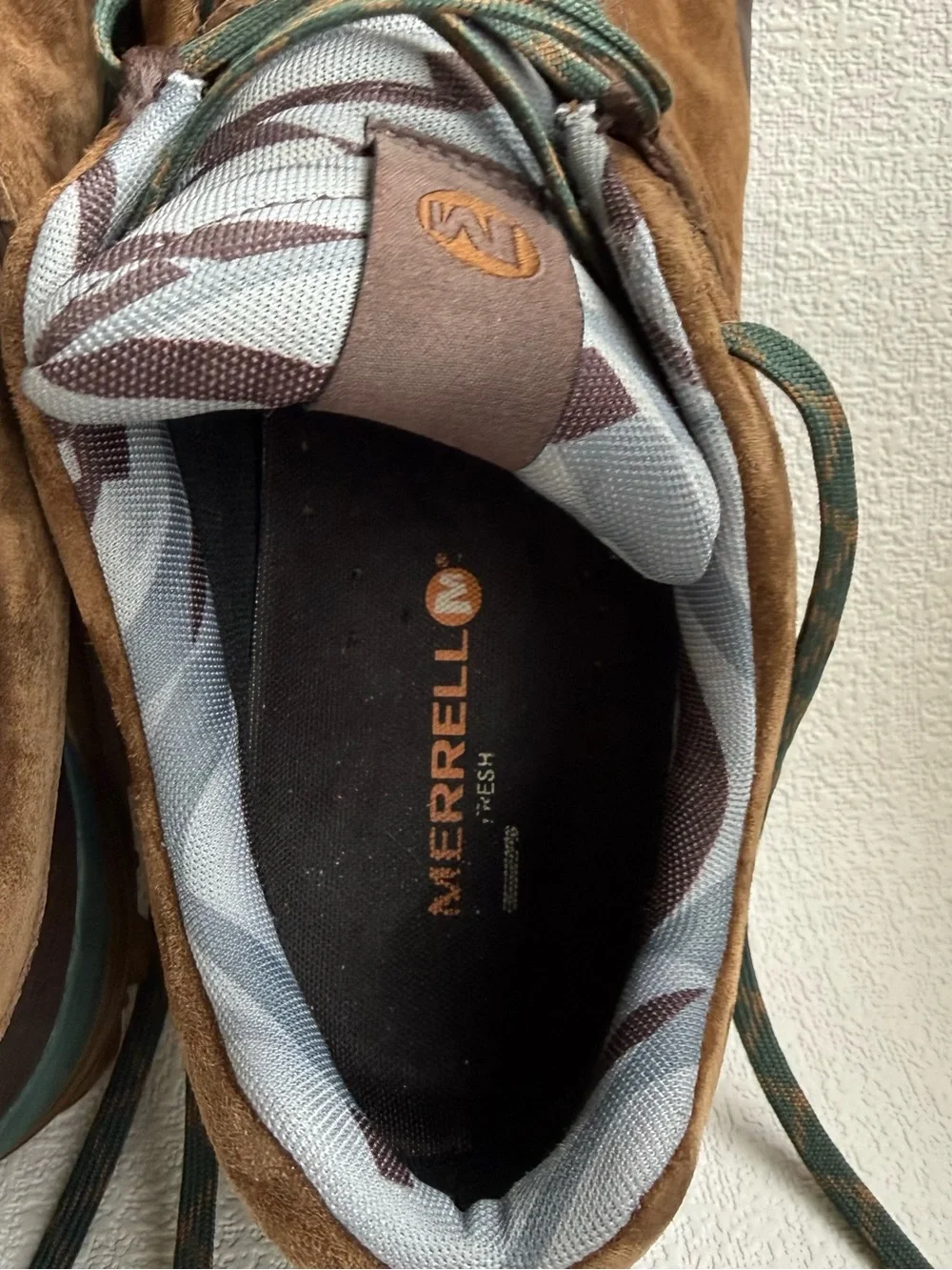 Merrell Men’s 12 Chocolate Brown Suede Waterproof Hiking Shoes J32173